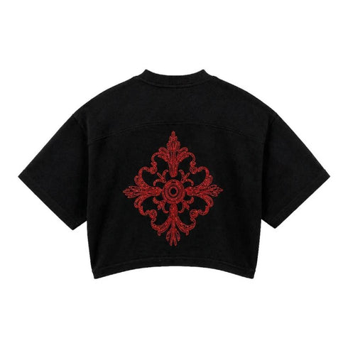 CROP TOP NEGRO ATTRAZIONE CLEMONT