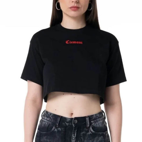 CROP TOP NEGRO ATTRAZIONE CLEMONT