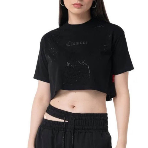 CROP TOP NEGRO ANNAGARE CLEMONT