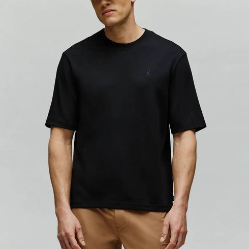 CAMISETA NEGRA INTERLOCK PSYCHO BUNNY