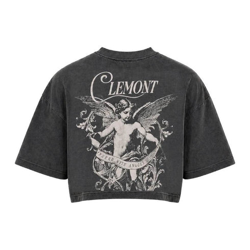 CROP TOP GRIS SPESSORE CLEMONT