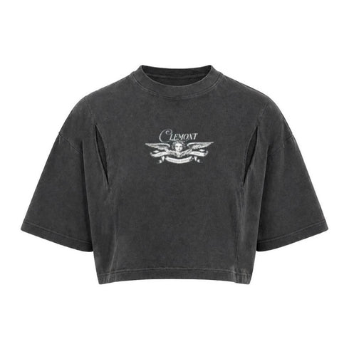 CROP TOP GRIS SPESSORE CLEMONT