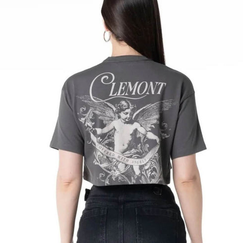 CROP TOP GRIS SPESSORE CLEMONT