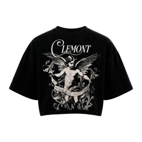CROP TOP NEGRO SPESSORE CLEMONT