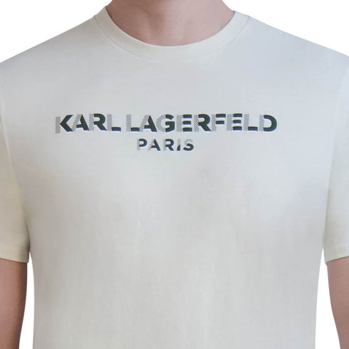 CAMISETA BLANCA SS LOGO KARL LAGERFELD