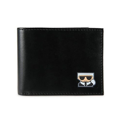 BILLETERA NEGRA SMOOTH LEATHER KARL LAGERFELD