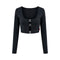 CROP TOP NEGRO PIANTA CLEMONT