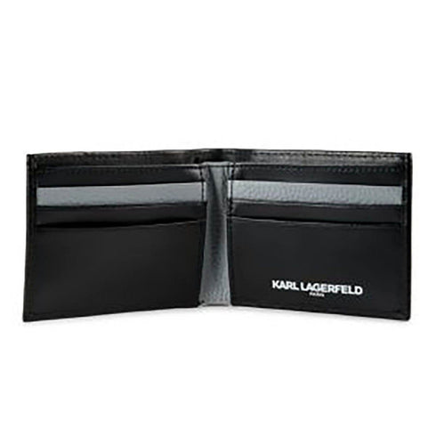 BILLETERA NEGRA SMOOTH LEATHER KARL LAGERFELD