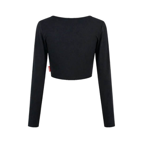 CROP TOP NEGRO PIANTA CLEMONT