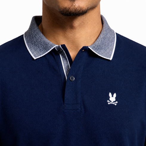 POLO AZUL MICRO PSYCHO BUNNY