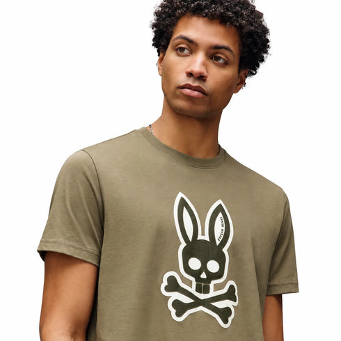 CAMISETA VERDE OLIVA RYDER HOLGADA PSYCHO BUNNY