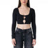 CROP TOP NEGRO PIANTA CLEMONT