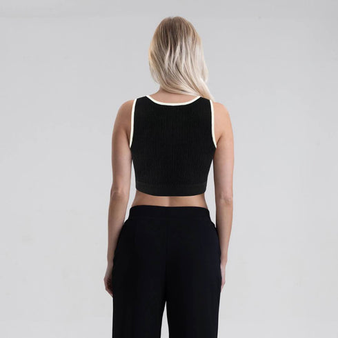 CROP TOP NEGRO ONAM MONASTERY