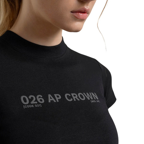CAMISETA NEGRA ALURE AP CROWN