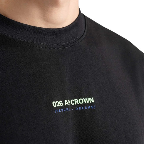 CAMISETA NEGRA HALO AP CROWN