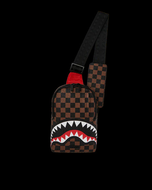 BOLSO DE MANO MARRÓN CHECK 2 SPRAYGROUND