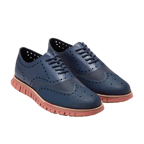 TENIS AZULES ZEROGRAND REMASTERED WINGTIP OXFORD COLE HAAN