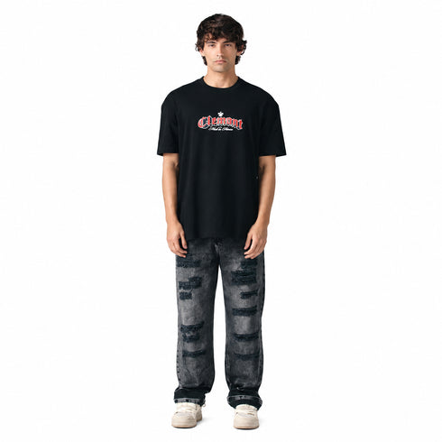 CAMISETA NEGRA CONSAPEVOLEZZA CLEMONT