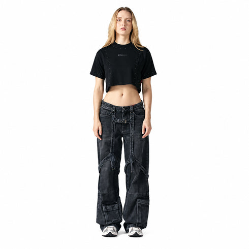 CROP TOP NEGRO EMANARE CLEMONT
