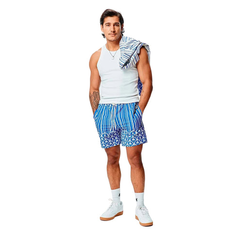 PANTALONETA AZUL REY AOP BRAD PSYCHO BUNNY