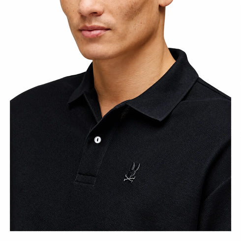 POLO NEGRO JERSEY HOLGADO GRUESO PSYCHO BUNNY