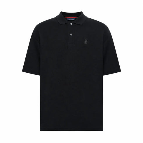 POLO NEGRO JERSEY HOLGADO GRUESO PSYCHO BUNNY