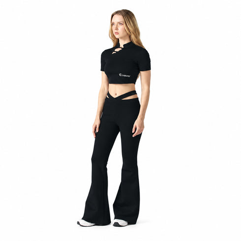 CROP TOP NEGRO PERMEABILE CLEMONT
