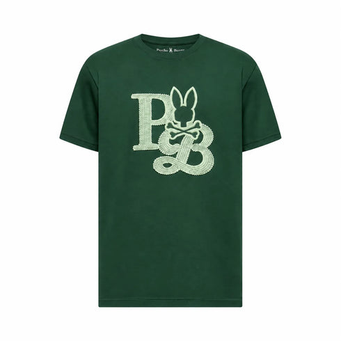 CAMISETA VERDE MILITAR CAINE PSYCHO BUNNY