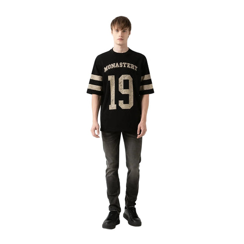 CAMISETA NEGRA DAVEN OVERSIZED MONASTERY