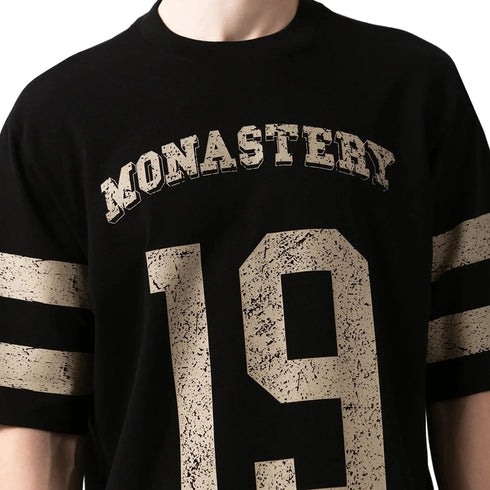 CAMISETA NEGRA DAVEN OVERSIZED MONASTERY