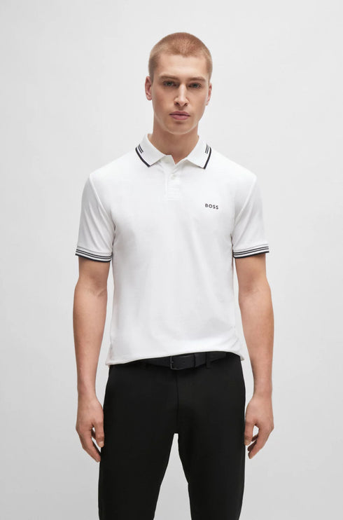 POLO BLANCO PAUL BOSS
