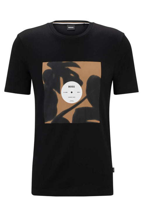 CAMISETA NEGRA TIBURT 388 BOSS