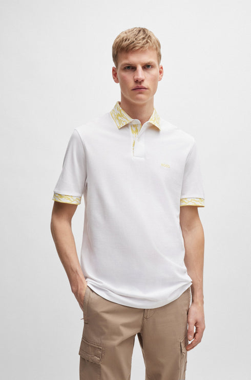 POLO BLANCO OCEAN DETALLED