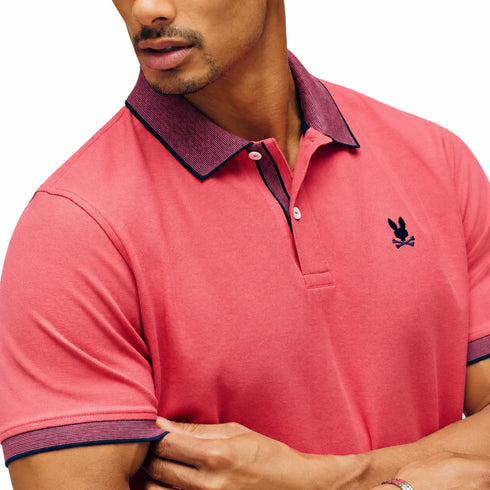 POLO FUCSIA MICRO RAYAS JONAS PSYCHO BUNNY