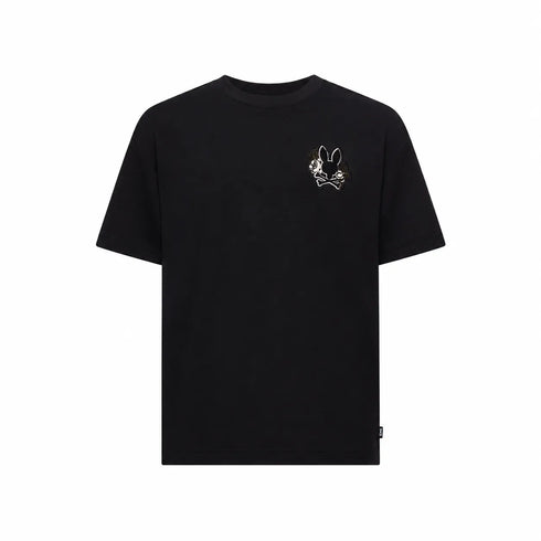 CAMISETA NEGRA AUGUSTE PSYCHO BUNNY