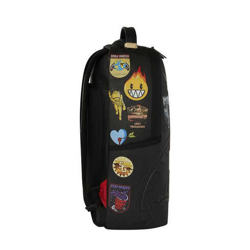 MOCHILA NEGRA CARGO PATCHES SPRAYGROUND