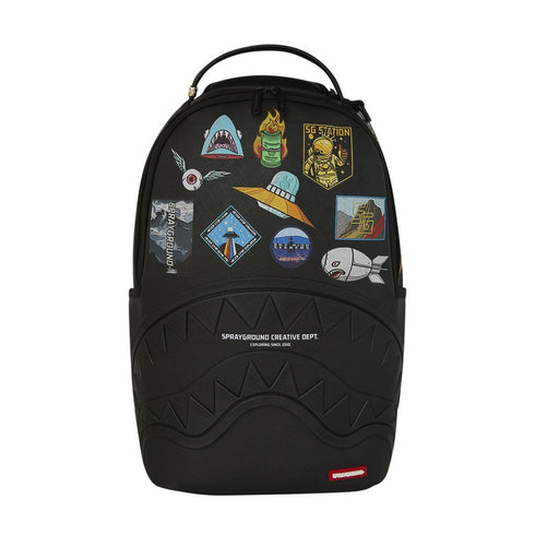 MOCHILA NEGRA CARGO PATCHES SPRAYGROUND