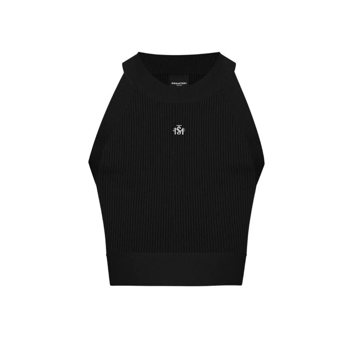 CROP TOP NEGRO FAIRY MONASTERY DAMA