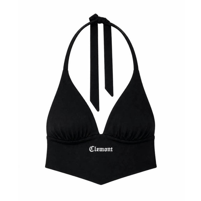CROP TOP NEGRO CICATRICE CLEMONT DAMA