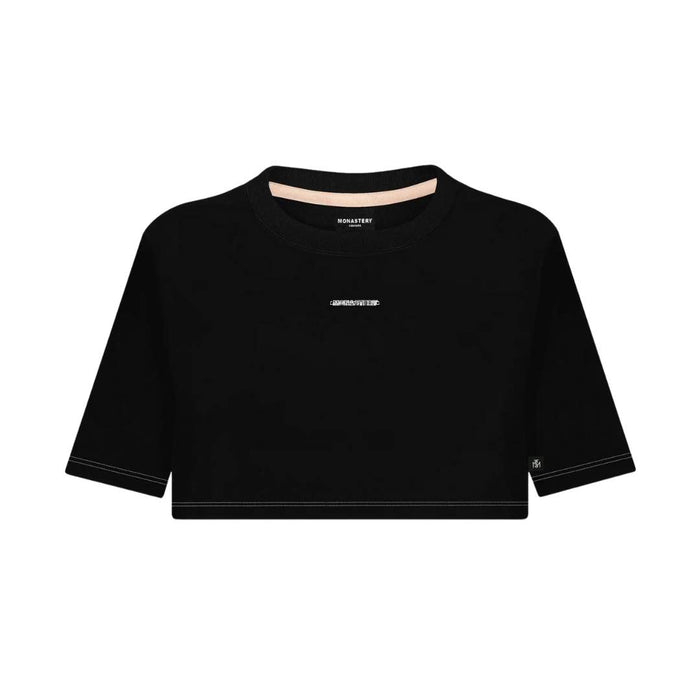 CROP TOP NEGRO SAVANNA MONASTERY DAMA