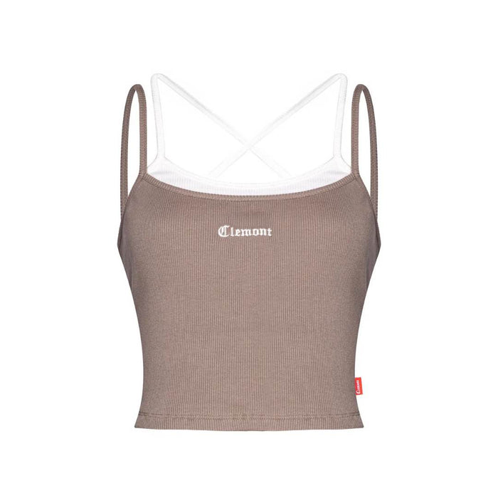 CROP TOP TAUPE OSCILLARE CLEMONT DAMA