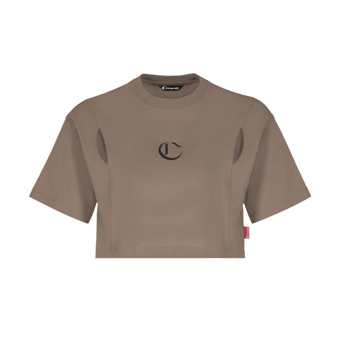 CROP TOP MARRÓN ARMONIOSO CLEMONT DAMA