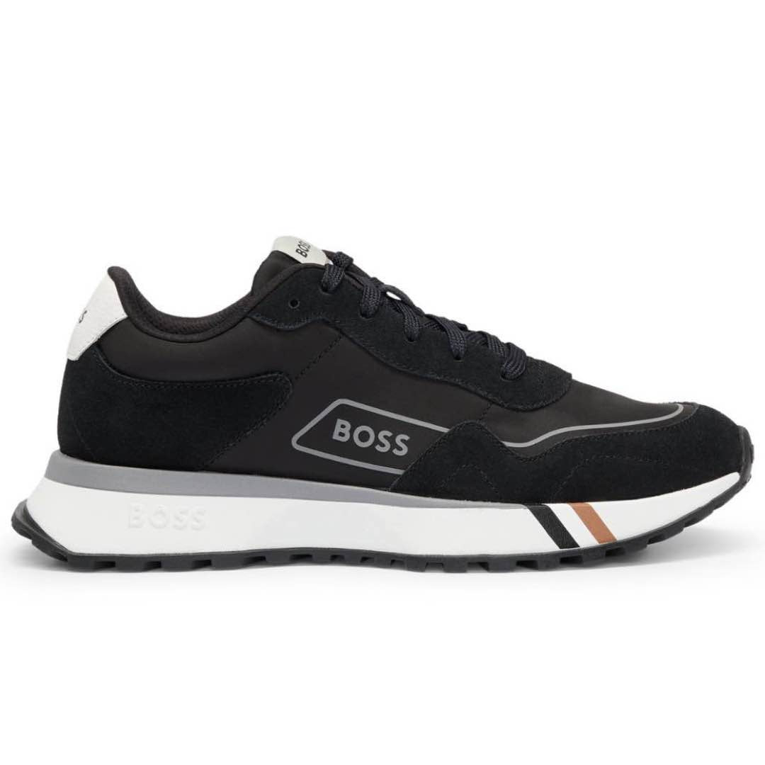 Tenis Hombre Hugo Boss Tenis Hugo Negro Con Blanco Suela Alta 10