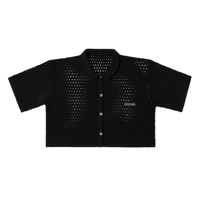 CROP TOP NEGRO MAYA AP CROWN DAMA