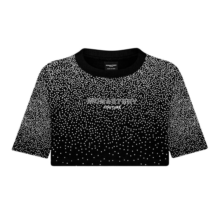 CROP TOP NEGRO TESSIE MONASTERY DAMA