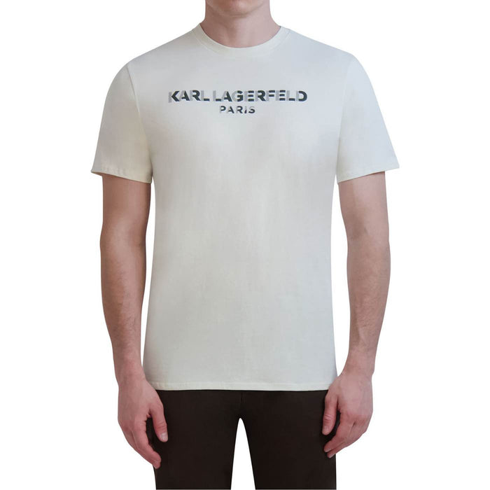 CAMISETA BLANCA SS LOGO KARL LAGERFELD