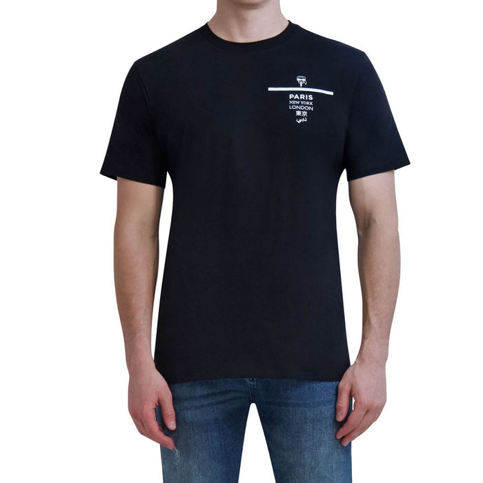 CAMISETA NEGRA CITY GRAPHIC KARL LAGERFELD