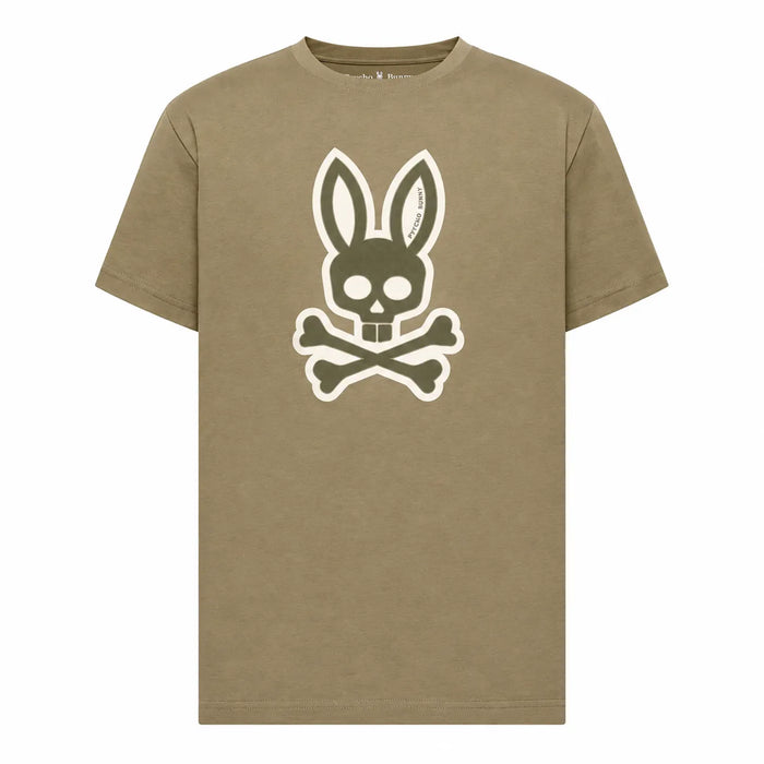 CAMISETA VERDE OLIVA RYDER HOLGADA PSYCHO BUNNY