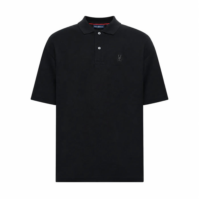 POLO NEGRO JERSEY HOLGADO GRUESO PSYCHO BUNNY