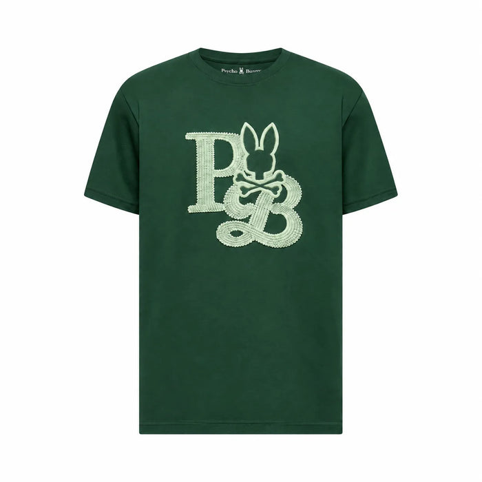 CAMISETA VERDE MILITAR CAINE PSYCHO BUNNY